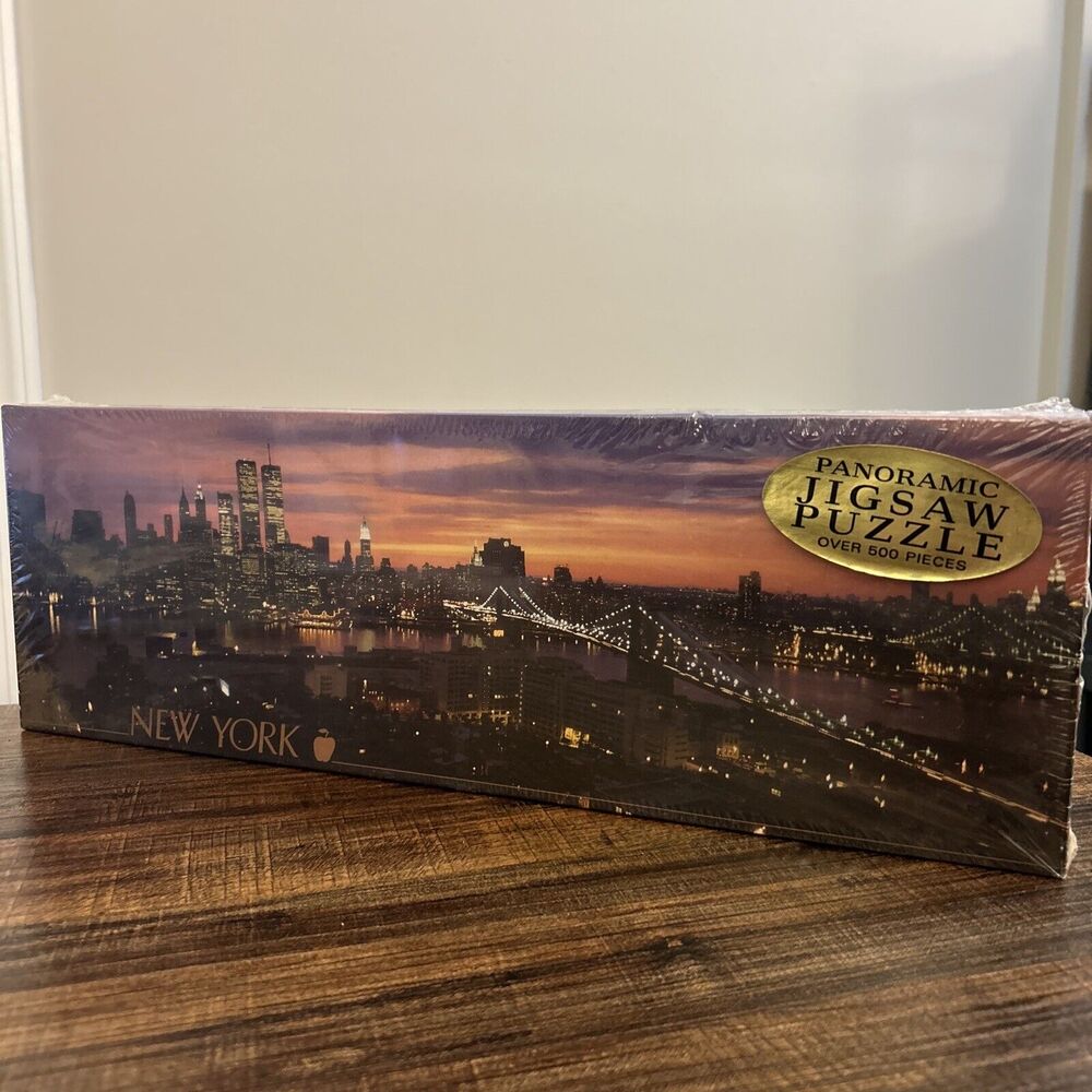 Vintage Impact NEW YORK 500 Pc Panoramic Jigsaw Puzzle 35” X 11” #9002 - SEALED!